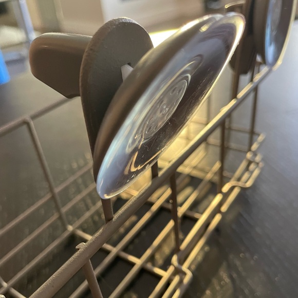 Suction Cup Bathroom Storage Basket - Grey - Picture 7 of 8